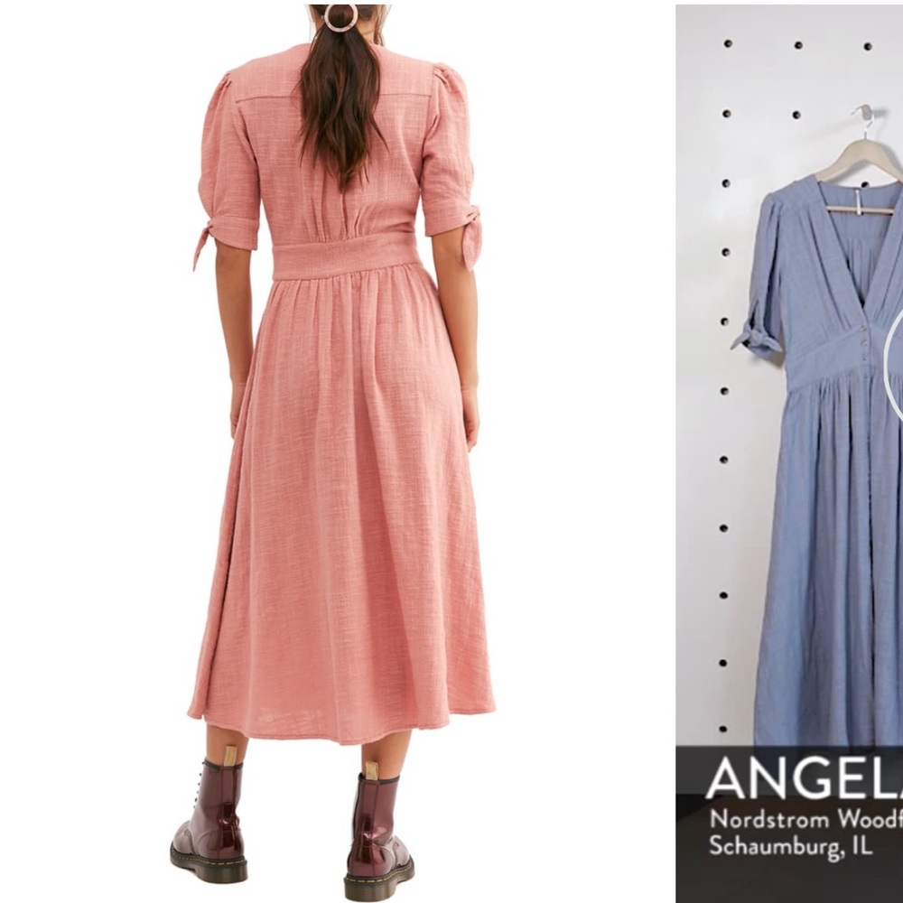 NWT Free People Love Of My Life Midi Dress - Picture 10 of 14